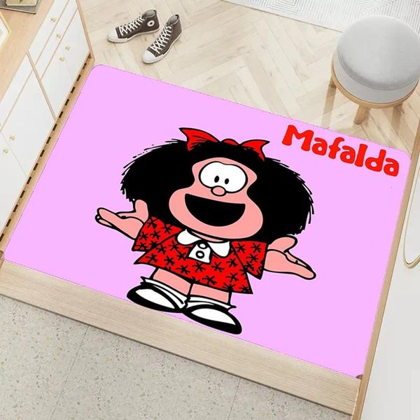 Teppiche Mafalda Diatom Ooze Teppich Wohnzimmer Flur Matten Fuß Matte Haus Eingang Innen Teppich Badezimmer Fußboden Hausdekoration