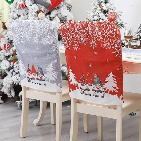 Chaves de cadeira Cappa de Natal Sala de jantar Office Decorações de Natal Decoração Interior Favory Supplies