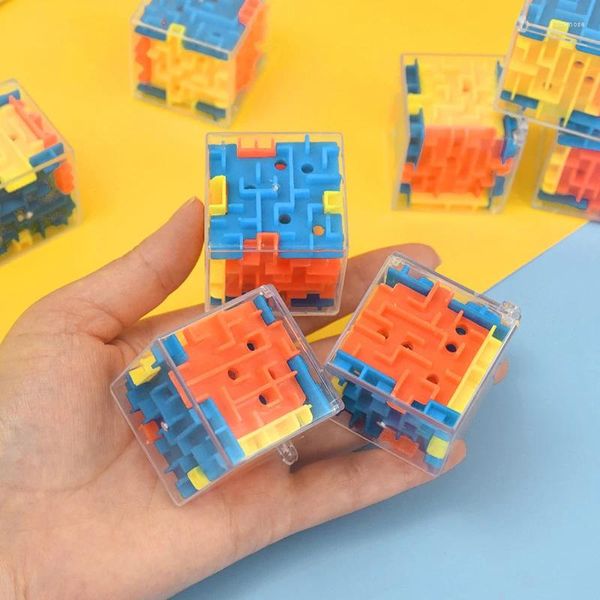 Favor de festa 1/10pcs Rolamento contas 3D Cube Maze Toys Kids Favores de aniversário Presentes de convidado de casamento de casamento GOODIA PINATA PINATA