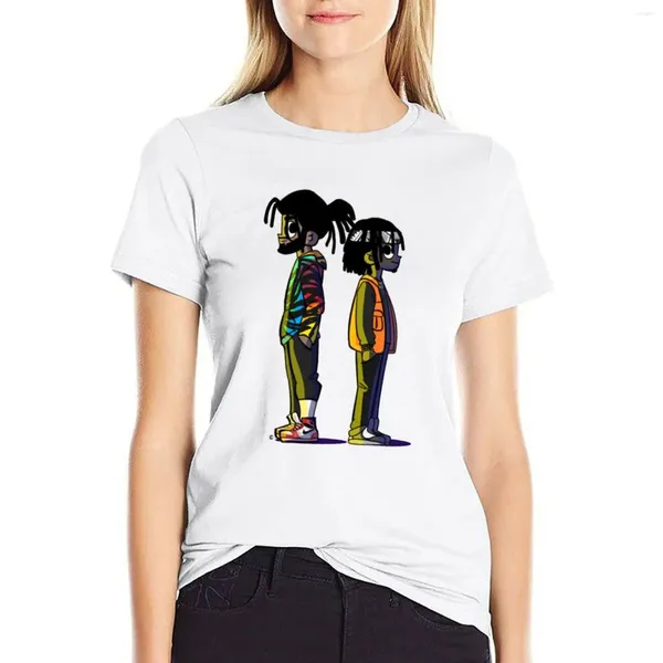 Женские полосы Dreamville против мира футболка милые топы эстетическая одежда с короткими рукава