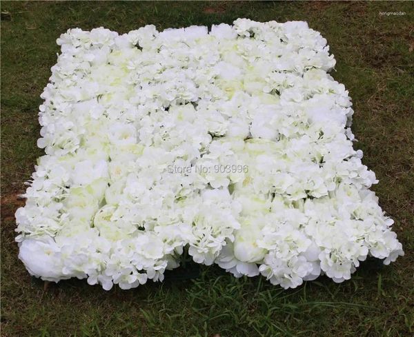 Dekorative Blumen Spr -10pcs/Los künstliche Seiden Rosenblume Blumenwand Hochzeit Hintergrund Rasen-/Säulenstraße Leitmarktdekoration