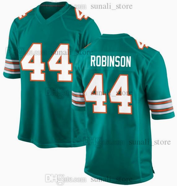 2024 Draft Pick Football Jersey 44 Chop Robinson 52 Patrick Paul 25 Jaylen Wright 50 Mohamed Kamara 32 Patrick McMorris Green Teal White Color Stitcheded
