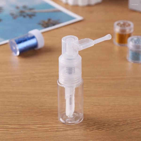Speicherflaschen 14/35 ml nachfüllbare Pulversprayflasche - tragbarer Reisebehälter für trockenes klares Handwerk Glitzer