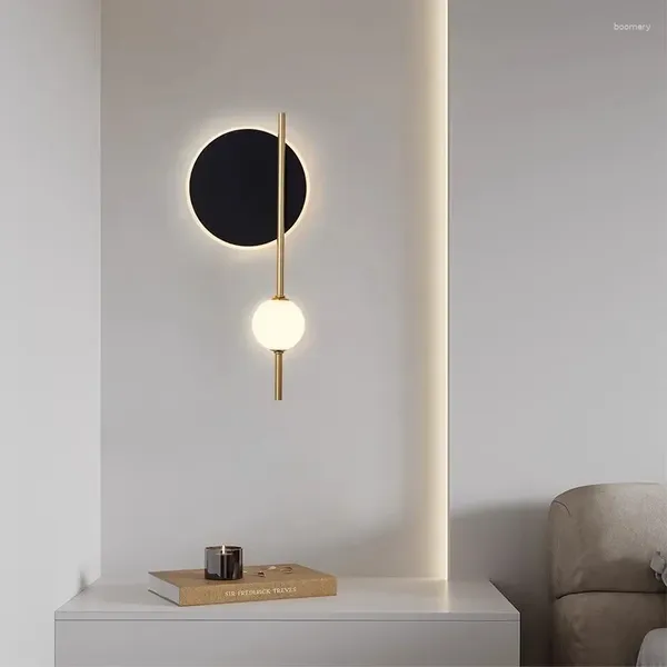 Lampada a parete Nordic moderna arte di ferro a led camera da letto lussuosa camera da letto personalizzata corridoio di guardarora decorazione soggiorno