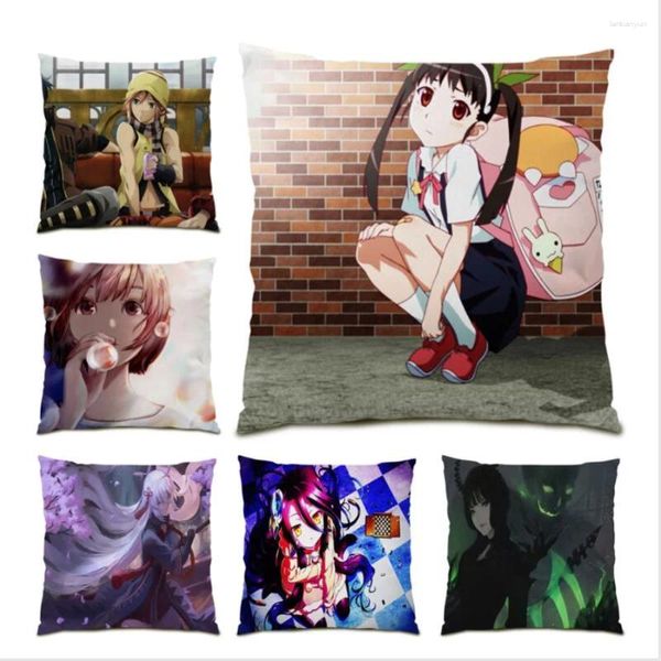 Kissenbedeckung Velvet Polyester Leinen Dekoration Home Cartoon Wohnzimmer 45x45 Dekor Anime Kawaii Square 2024 E0943