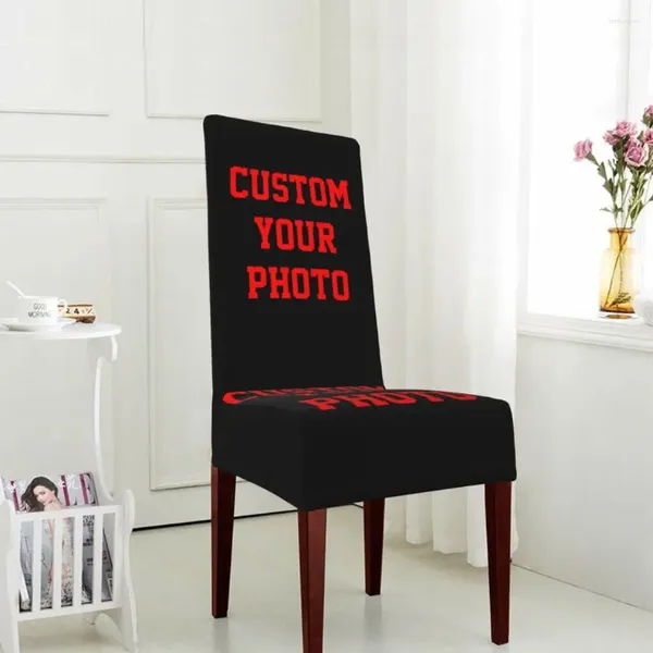 Крышка стулья DIY Дизайн картинка печатная печать Custom Cover Life Life POS настраивать подарки дома для свадебной столовой
