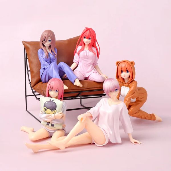 Die Inbegriff von Quintuplets Abbildungen 15cm Ichika Nino Miku Yotsuba Itsuki Abbildungen Anime PVC Modellpuppenspielzeug Action Abbildungen 240511