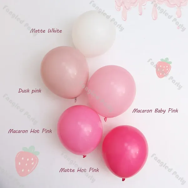 Decorazione per feste 5/10/12/18 palloncini pastello Pastello Rosa rosa Genere rivelare Helium Globos Baby Shower 1 ° compleanno Decorazioni per bambini