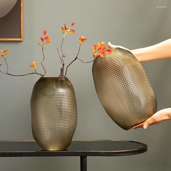 Вазы креативные стеклянные вазы украшения гостиной большой круглый живот