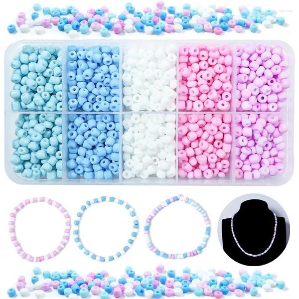 Favor favorita Bracelete de Acessórios de 4 mm Fazendo Kit Colorido Puzzle Puzzle Infantil Kits Diy Colar Kits para Crianças