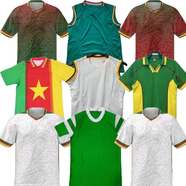 23 24 Camerun Nations Team Aboubakar 2023 2024 Maglie da calcio Choupo-mot Bahoken Bahoken Bahoken Ganago Ekambi 90 94 98 Versione giocatore Shirts Ngamaleu