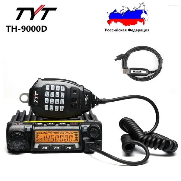 Walkie Talkie Tyt TH-9000D artı VHF 136-174MHz 220-260MHz UHF 400-490MHz 60W 45W HAM RADYO