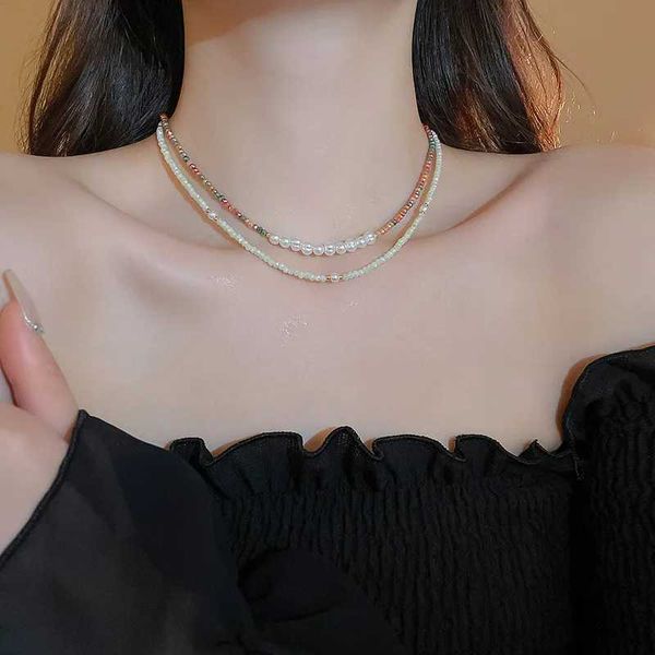 Anhänger Halsketten Minar Ungewöhnliche multiple farbenfrohe Natursteinkristall CZ Zirkon Schmetterling Bowknot Perlen Halskette für Frauen Kupferketten -Choker