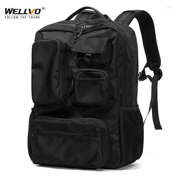 Backpack Large Water impermeável laptop de laptop de 16 polegadas Bolsa de viagem Nylon Nylon Multi-Pocket College School Rucksack Mochila XA360C