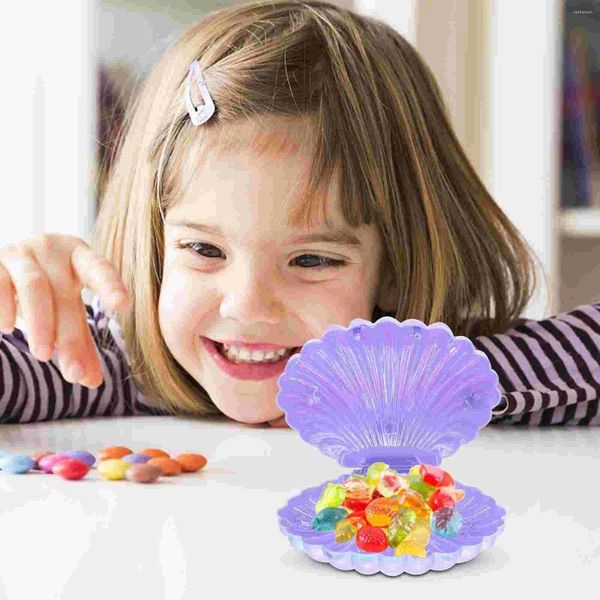 Platten Plastiklagerschale Süßigkeiten Boxen Biscuit Lecksehalte Make -up Schmuck Babyparty Geburtstagsfeier Gunst