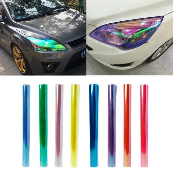 Adesivos de janela 30x200cm carro autônomo autônomo de chameleon fã de névoa de névoa de névoa leve filmes de motocicleta de decoração de decoração de decoração de decoração