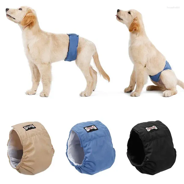 Hundebekleidung waschbare Haustierwindeln Männer absorbierende einstellbare Welpe große physiologische Hosen für Hunde wiederverwendbare Haustiere Hips Shorts