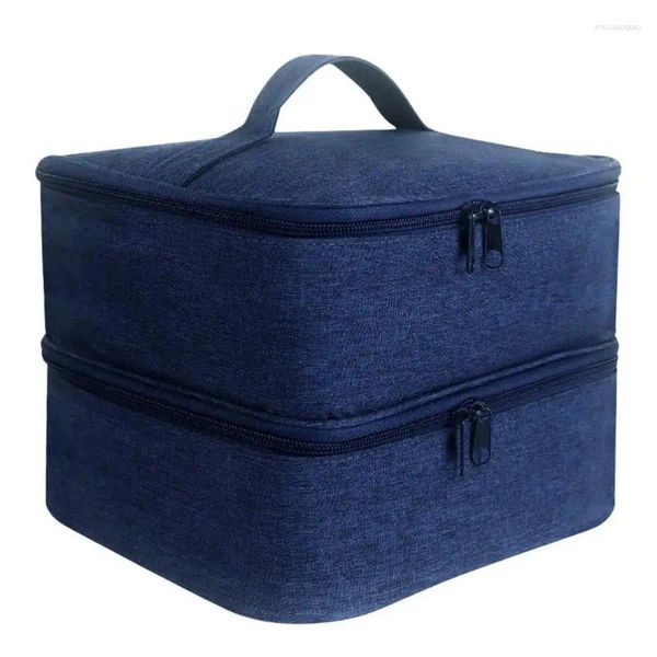 Depolama Çantaları Tırnak Emaye Çantası Polyester Ruj Taşınan Seyahat Kılıfı Manikür Set Aksesuarları Tuvalet Kadınları ve