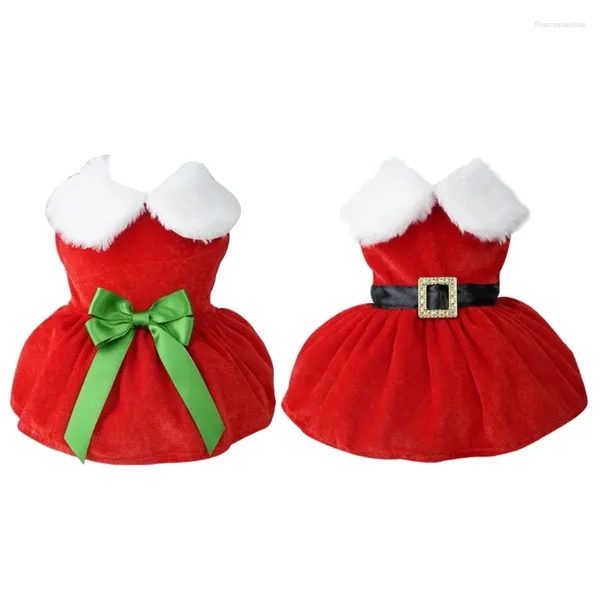 Abbigliamento per cani Babbo Natale abiti rossi Fashi