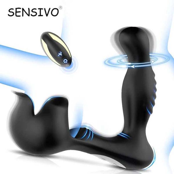 Outros itens de beleza de saúde Vibrador anal plug plug plug massageiro massageador Dildo controle remoto Bolas estimuladoras de galo de galo Marbator Toys for gay T240510