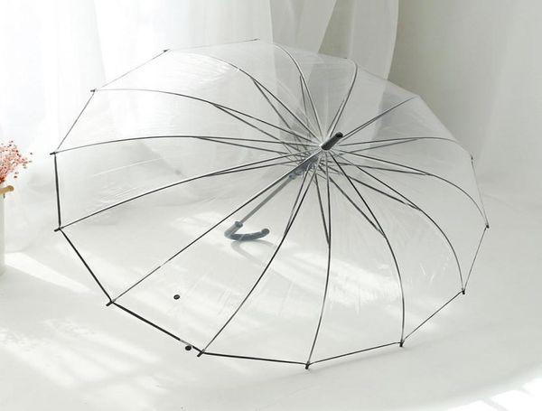 Transparente Regenschirme Parasol Kinder Regenschirm Regen Frauen süße klare Paraguas gute Qualität Poe1545818