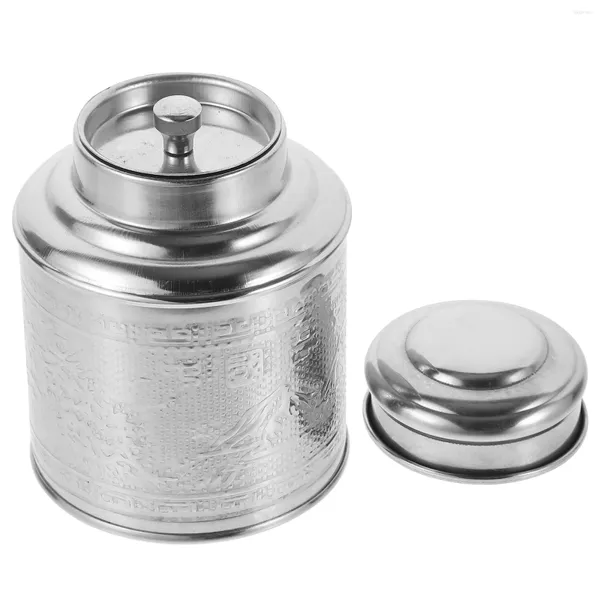Aufbewahrung Flaschen Tee Geschenkbehälter Jar Kanister Kessel Küche Edelstahl Metall Miss Zucker Kanister