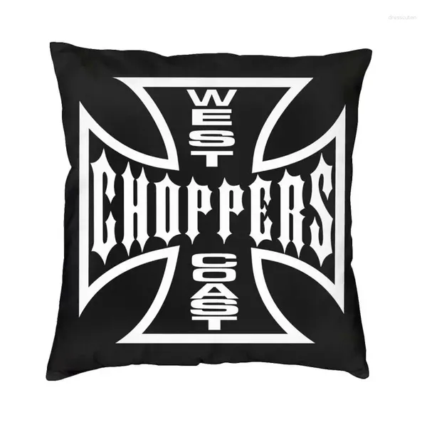 Cuscino West Coast Iron Cross Choppers Grow Case Casa Decorativo Fashi