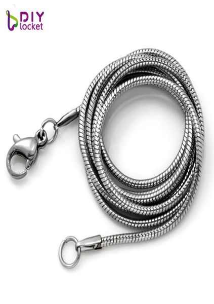 Ganz 10pcslot 316 Edelstahl DIY Schlangenkette Halskette Halskette Halskette Hochwertige Anpassung an die Anpassung LSDA106385354