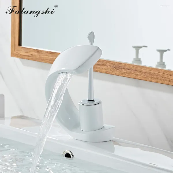 Bad Waschbecken Wasserhähnen Becken Wasserhahn Modern Luxus Design El Mixer Messing Washbeasin Single Griff Eitelkeit TAP WB1102