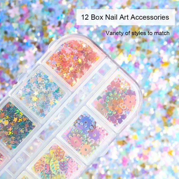 Kit di nail art Rhinestone piccole perle irregolari a colori miscelato Manicurazione della decorazione 3D in unghie delle ruote Manicure