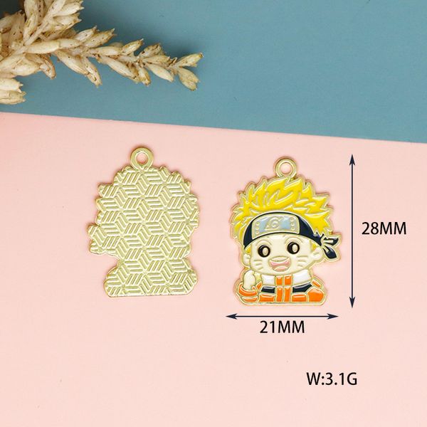 Handy -Handy -Gurte Charm Cartoon Anime DIY Anhänger Keychain Case Legierung Ohrring Halskette Bag Junge Juwelierzubehör Großhandel Nr. 003