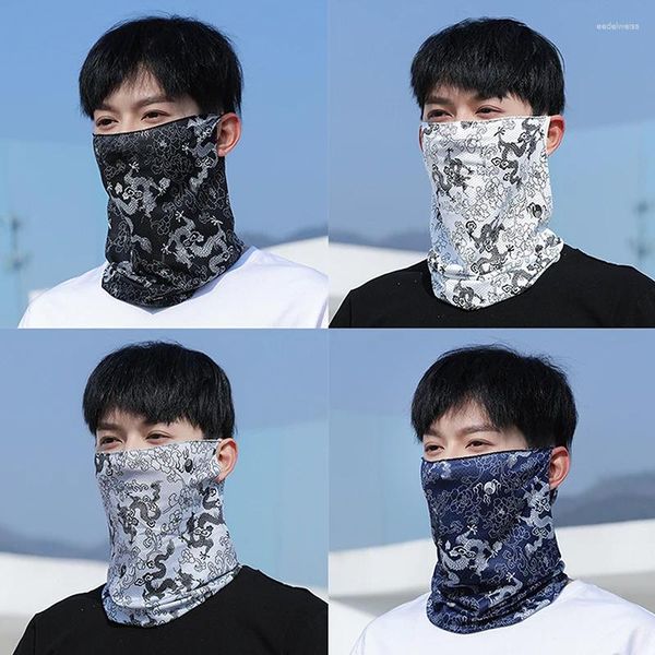 Lenços da moda Máscara de protetor solar punk para homens mulheres rosto de verão Proteção UV Lenço de ouvido Hip Hop Esportes esportivos ao ar livre Bandana lenços de bandana