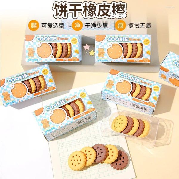 Favore per feste carino creativo biscotto creativo cookie in gomma provviste adorabili torta kawaii di cancelleria 1 scatole