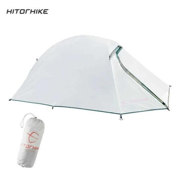 Tendas e abrigos hitoshike star river acampamento de tenda à prova d'água Ultralight 1 pessoa 4 temporada com chegada gratuita de estofamento no 2018q240511