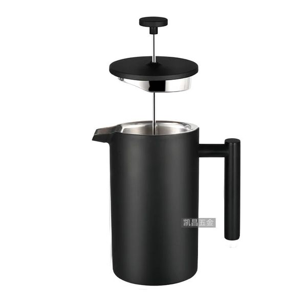 1000ml French Press Cafety Cafetle e Tea Pot Kettle Thermal Press Cafe Brewed Coffeeware Teaware Filter Filter 240510