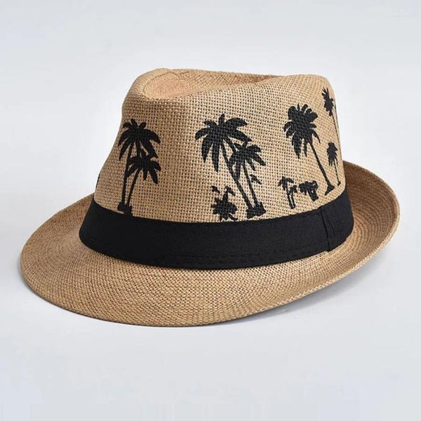 Beretti estate traspirabile corta cappello di paglia brim per uomo viaggio all'aperto Sun Panama Cappelli jazz