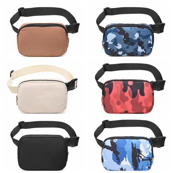 Luxury Lfanny Pack dappertutto sacchetti sportivi borse da design per il petto di yoga sacchetti di sedere nylon da donna da donna in pile esterno spalla a croce borse borsetta