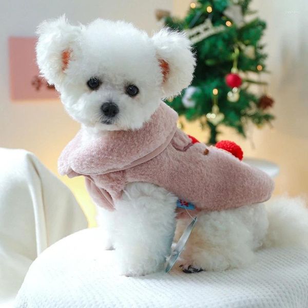 Собачья одежда для собак фланелевая рождественские жилеты -жилеты с свитерами для вечеринки кошки косплей костюм год костюмы аксессуары для домашних животных