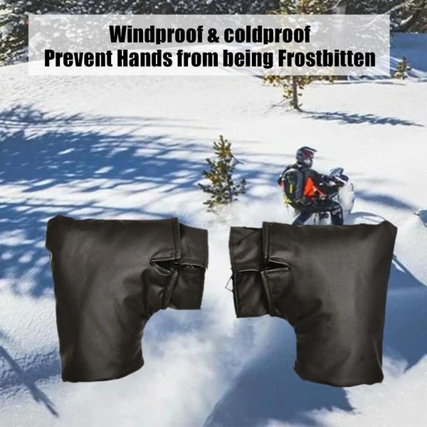 Велосипедные перчатки 1PAIR HAILBAR Крышка водонепроницаемости для мотоцикла снегоходов Зимние ручные теплые крышки ветер и холодная защита