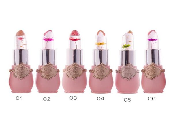 Crystal Jelly Lip Balm Lipstick Flor Temperature Color Alterar brilho labial transparente hidratante duradouro maquiagem5423445