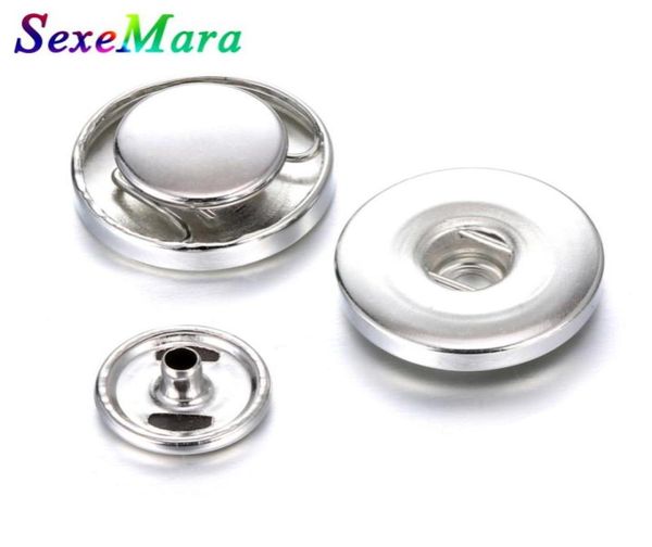 Очарование браслетов 10 Set Lot 18 мм кнопки Snap Accessoris, чтобы сделать DIY кожаный браслет SexeMara Scaps Dewelly1155346