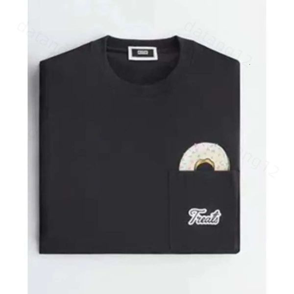 Маленькая и модная бренда Kith Loose Fular Casual Fot Fort с летним круглой шеей для мужчин и женщин, пара коротких рукавов 841