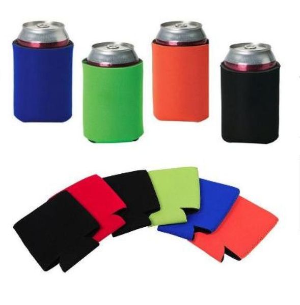 TODAS AS CORES BLOKEN Neoprene dobrável portadores de cerveja Bolsas de refrigerador para latas de comida de vinho Cover7434151