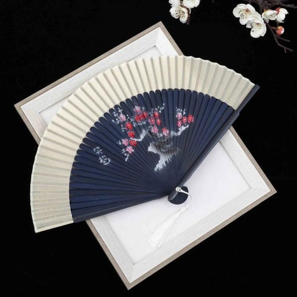 Вечеринка винтаж китайский японский шелк складной фанат бамбук хвостого цветочная птица Красота Классическая танцевать элегантное женское украшение