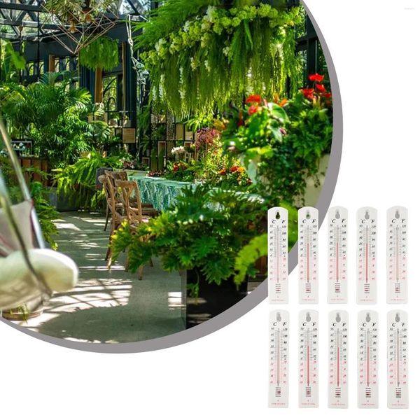 Decorações de jardim Medidor de quintal Medidor branco 195x35mm Acessórios fáceis de ler para fora de alta qualidade