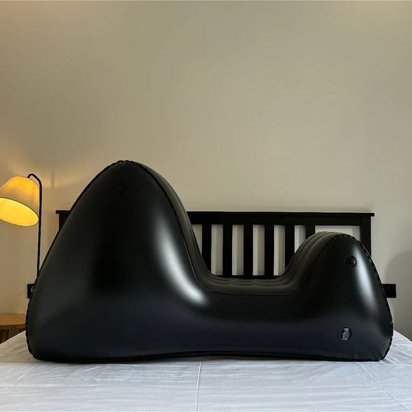 Erwachsene Games Sex Möbel helfen mit Gurtenwerkzeugen für Paare Frauen, die PVC -Stuhlbett aufblasbare Beinsofa -Matte 240507 strömen