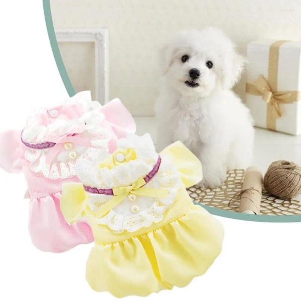 Hundekleidung Schöne Haustier Maid Kleid entzückende Kleidungsstück bequeme Bowknot-Prinzessin