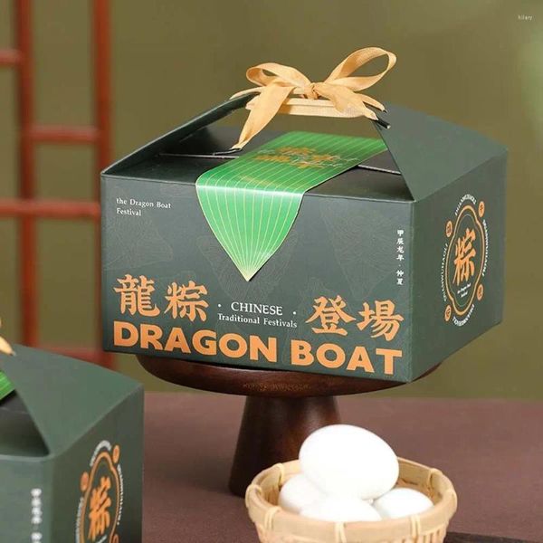 Подарочная упаковка Antique Dragon Boat Festival Box Elegant Paper китайский стиль сумки повторно используют руку