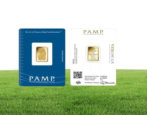 Andere Kunsthandwerk 24k Gold plattiert 25G5G10G1OZ Suisse Gold Bar Bullion Münzversiegelung mit unabhängiger Seriennummer C5725654