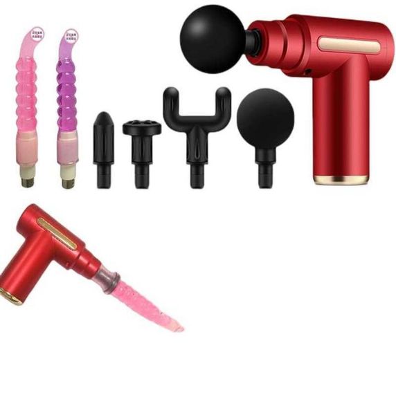 Máquina de brinquedos sexuais Conjunto de máquinas de orgasmo vibrador vibrador brinquedo para mulheres músculos fasciais Relax Acessórios para massagem corporal masturbat1915723